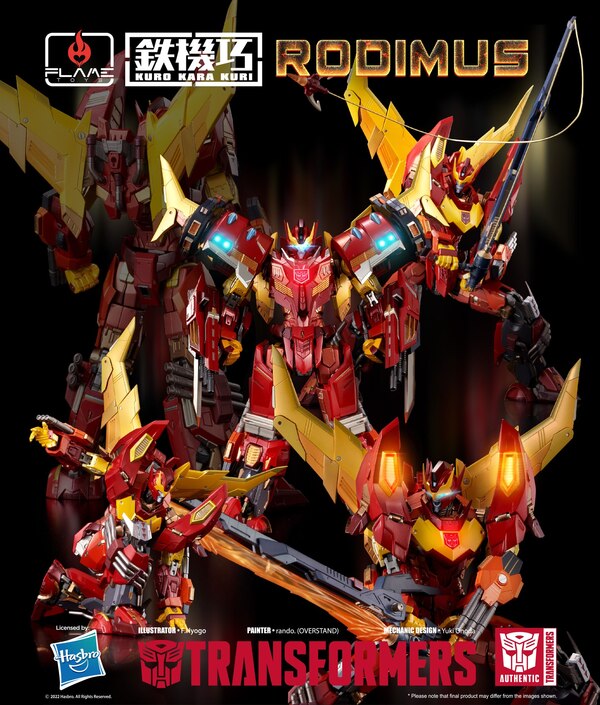 Flame Toys Kuro Kara Kuri Transformers Rodimus Official Image  (27 of 27)